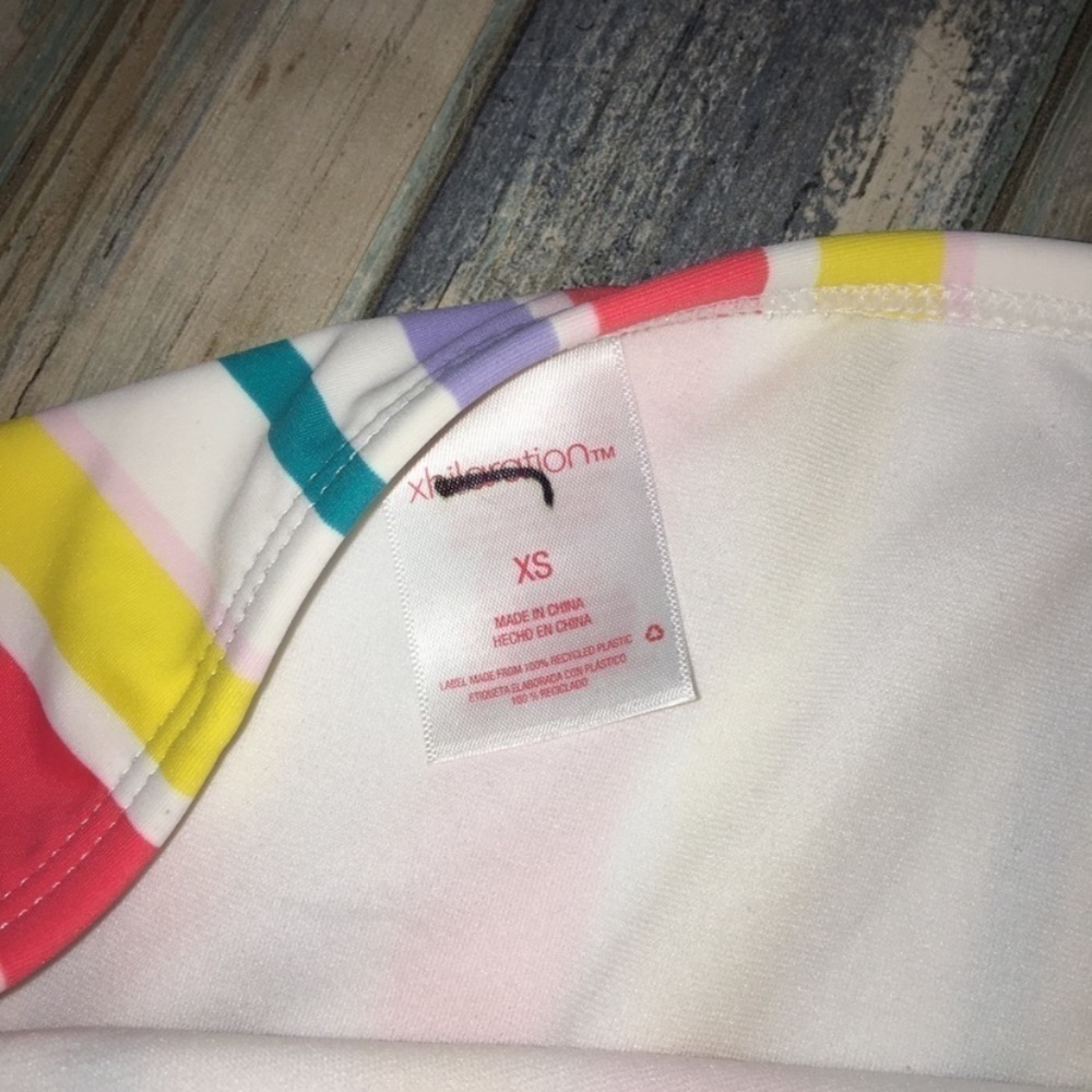 Xhilaration High Waisted Striped Bikini Bottoms - Picture 5 of 5